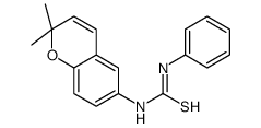 1-(2,2-dimethylchromen-6-yl)-3-phenylthiourea Structure