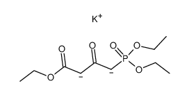 monopotassium mono(1-(diethoxyphosphoryl)-4-ethoxy-2,4-dioxobutane-1,3-diide)结构式