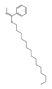 pentadecyl N-methylbenzenecarboximidothioate Structure