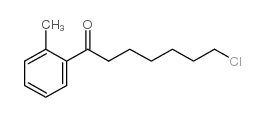 7-CHLORO-1-(2-METHYLPHENYL)-1-OXOHEPTANE结构式