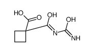 1-(carbamoylcarbamoyl)cyclobutane-1-carboxylic acid Structure