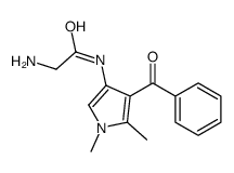 2-amino-N-(4-benzoyl-1,5-dimethylpyrrol-3-yl)acetamide结构式