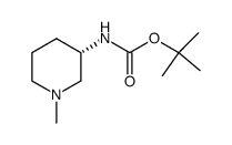 (S)-tert-butyl 1-methylpiperidin-3-ylcarbamate Structure