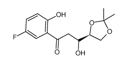 (R)-3-((S)-2,2-dimethyl-1,3-dioxolan-4-yl)-1-(5-fluoro-2-hydroxyphenyl)-3-hydroxypropan-1-one Structure