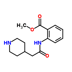 Methyl 2-[(4-piperidinylacetyl)amino]benzoate结构式