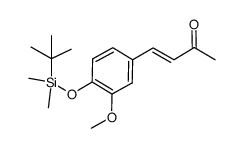 4-(4-((tert-butyldimethylsiloxy)-methyl)-3-methoxyphenyl)-but-3-ene-2-one结构式
