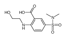 5-(dimethylsulfamoyl)-2-(2-hydroxyethylamino)benzoic acid Structure