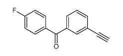 (3-ethynylphenyl)-(4-fluorophenyl)methanone Structure