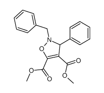2-benzyl-3-phenyl-2,3-dihydroisoxazole-4,5-dicarboxylic acid dimethyl ester结构式