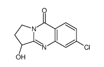6-chloro-3-hydroxy-2,3-dihydro-1H-pyrrolo[2,1-b]quinazolin-9-one结构式