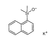 potassium (1-naphthyl)dimethylsilanolate Structure