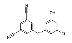 5-(3-chloro-5-hydroxyphenoxy)benzene-1,3-dicarbonitrile Structure