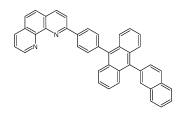 2-[4-(10-naphthalen-2-ylanthracen-9-yl)phenyl]-1,10-phenanthroline Structure
