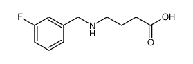 4-((3-氟苄基)氨基)丁酸结构式