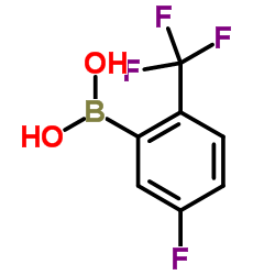 5-Fluoro-2-(trifluoromethyl)phenylboronic acid Structure