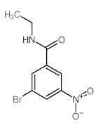 3-bromo-N-ethyl-5-nitrobenzamide Structure