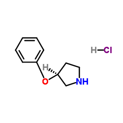 (3S)-3-Phenoxypyrrolidine hydrochloride (1:1) structure