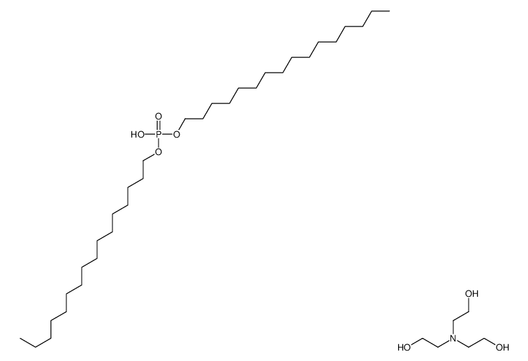 tris(2-hydroxyethyl)ammonium dihexadecyl phosphate Structure