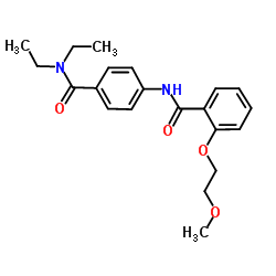 N,N-Diethyl-4-{[2-(2-methoxyethoxy)benzoyl]amino}benzamide Structure