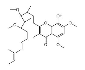 2-[(3S,4S,5S,6S,7E,9E,11E)-4,6-dimethoxy-3,5,11-triMethyl-7,9,11-tridecatrienyl]-8-hydroxy-5,7-dimethoxy-3-Methyl-4H-1-benzopyran-4-one picture