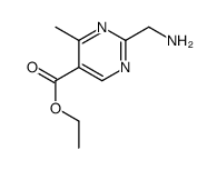 ethyl 2-(aminomethyl)-4-methylpyrimidine-5-carboxylate Structure