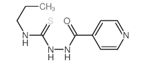 3-propyl-1-(pyridine-4-carbonylamino)thiourea结构式