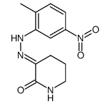 3-(2-Methyl-5-nitrophenylhydrazone) of 2,3-piperidinedione结构式
