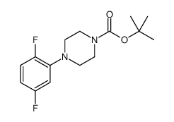 1-Piperazinecarboxylic acid, 4-(2,5-difluorophenyl)-, 1,1-dimethylethyl ester结构式