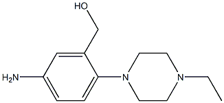 [5-Amino-2-(4-ethyl-piperazin-1-yl)-phenyl]-methanol结构式