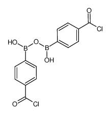 bis(4-(chlorocarbonyl)phenyl)diboronic acid结构式