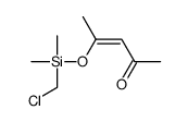 4-[chloromethyl(dimethyl)silyl]oxypent-3-en-2-one Structure