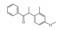 2-(4-methoxy-2-methylphenyl)-1-phenylpropan-1-one Structure