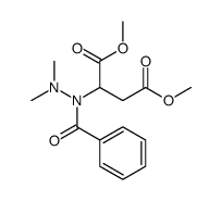 dimethyl 2-[benzoyl(dimethylamino)amino]butanedioate Structure