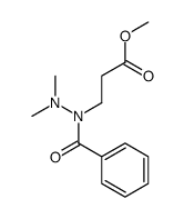 methyl 3-[benzoyl(dimethylamino)amino]propanoate Structure