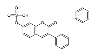 (2-oxo-3-phenylchromen-7-yl) hydrogen sulfate,pyridine结构式