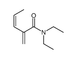 N,N-diethyl-2-methylidenepent-3-enamide Structure