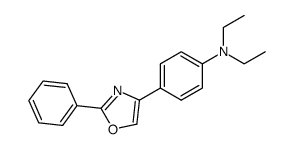 N,N-diethyl-4-(2-phenyl-oxazol-4-yl)-aniline结构式