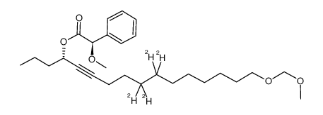 (S)-[9,9,10,10-2H4]-17,19-dioxa-4-eico-5-ynyl-(R)-α-O-methyl-α-phenyl acetate Structure