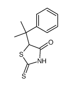 5-(1-methyl-1-phenyl-ethyl)-2-thioxo-thiazolidin-4-one结构式