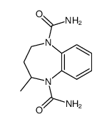 2-methyl-3,4-dihydro-2H-benzo[b][1,4]diazepine-1,5-dicarboxylic acid diamide Structure