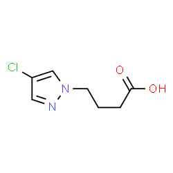 4-(4-Chloro-1H-pyrazol-1-yl)butanoic acid结构式