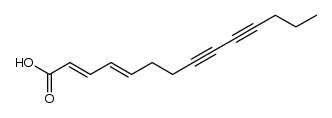 tetradeca-2t,4t-diene-8,10-diynoic acid结构式