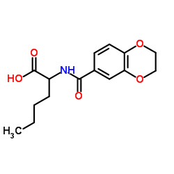 N-(2,3-Dihydro-1,4-benzodioxin-6-ylcarbonyl)norleucine Structure