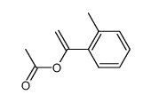 1-(2-methylphenyl)ethenyl acetate结构式