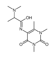 2-(dimethylamino)-N-(1,3,4-trimethyl-2,6-dioxopyrimidin-5-yl)propanamide结构式