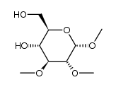 Methyl 2,3-di-O-methyl-α-D-glucopyranoside Structure