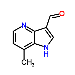 7-Methyl-1H-pyrrolo[3,2-b]pyridine-3-carbaldehyde Structure