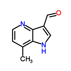 7-Methyl-1H-pyrrolo[3,2-b]pyridine-3-carbaldehyde structure