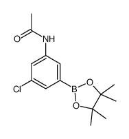 N-[3-chloro-5-(4,4,5,5-tetramethyl-1,3,2-dioxaborolan-2-yl)phenyl]acetamide Structure