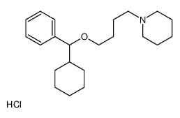 1-[4-[cyclohexyl(phenyl)methoxy]butyl]piperidine,hydrochloride结构式
